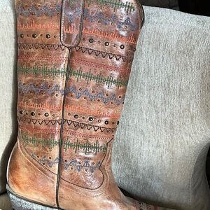 Old Gringo Yippee Ki Yay boots. NEW Embroidered 8.5